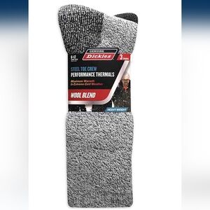 Dickies Mens Steel Toe Crew Performance Thermal Socks  3 Pk   Size 6-12 …